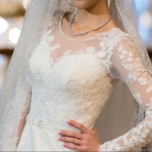 Custom made wedding dress